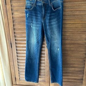 Kut From the Kloth Elizabeth FAB AB Ankle Straight Leg High Rise Jeans Size 8